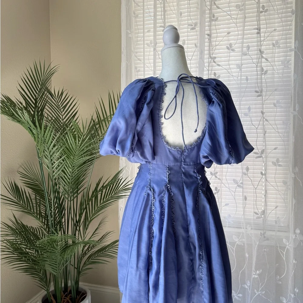 ASOS Backless Blue Dress - Picture 2 of 4